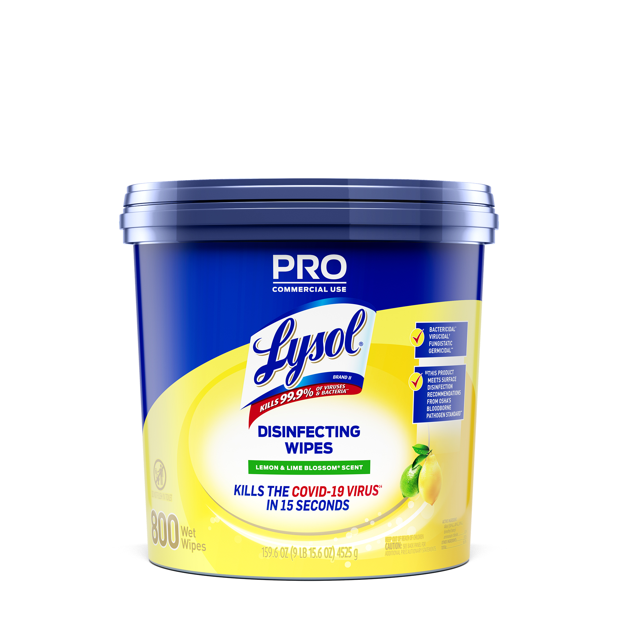 LYSOL® Professional Disinfecting Wipes - Lemon & Lime Blossom (Bucket)