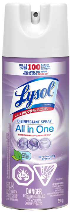 LYSOL® Disinfectant Spray - All in One - Early Morning Breeze® (Canada)