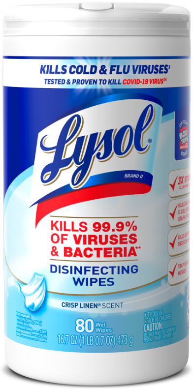 LYSOL® Disinfecting Wipes - Crisp Linen®