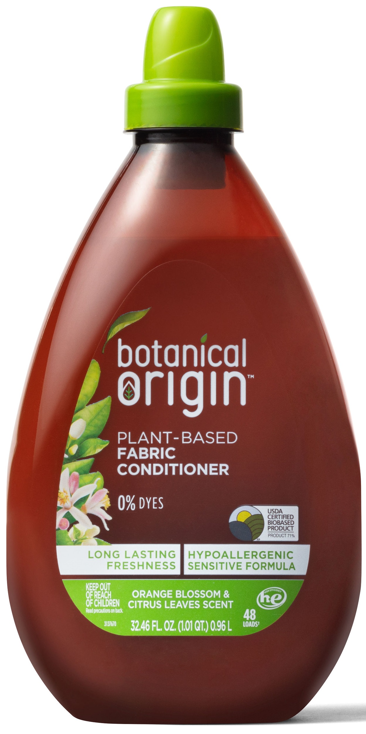 Botanical Origin™ Plant-Based Fabric Conditioner - Orange Blossom & Citrus Leaves