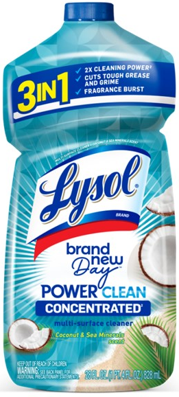 LYSOL® Power Clean Multi-Surface Cleaner - Brand New Day™ - Coconut & Sea Minerals