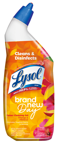 LYSOL Toilet Bowl Cleaner  Brand New Day  Mango  Hibiscus