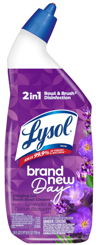 LYSOL® Toilet Bowl Cleaner - Brand New Day™ - Lavender & Cotton Blossom 