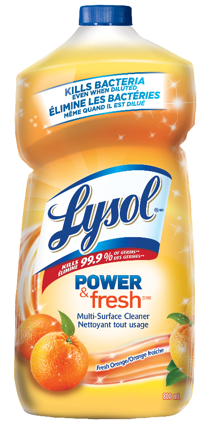 LYSOL Power  Fresh MultiSurface Cleaner  Pourable  Orange Canada Discontinued Oct 1 2020