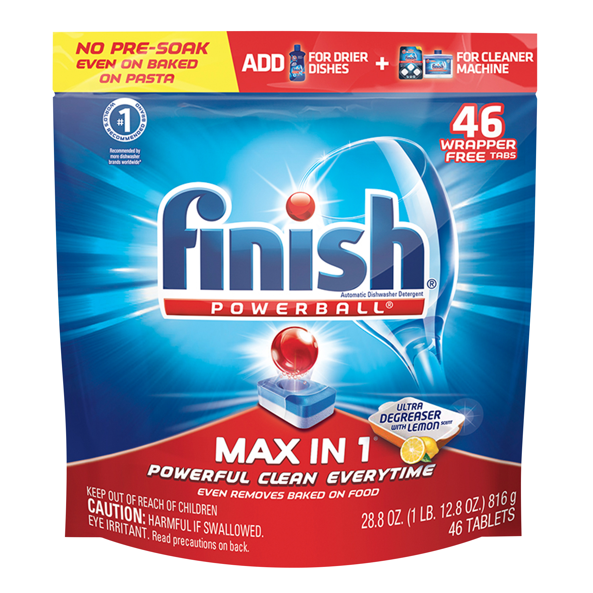 FINISH Powerball Max In 1 UltraDegreaser with Lemon