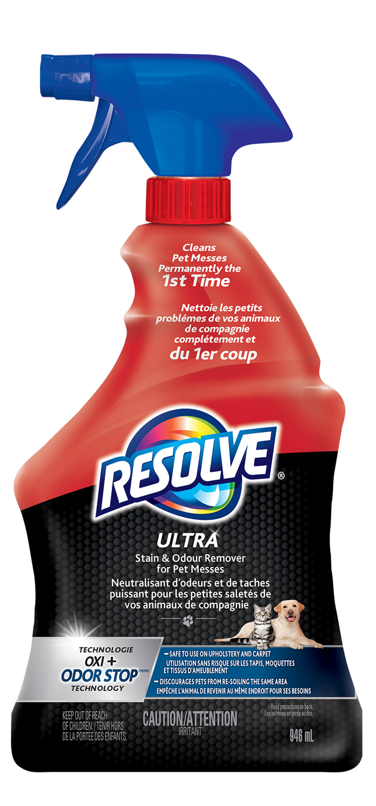 RESOLVE® Ultra Stain & Odour Remover for Pet Messes (CANADA)