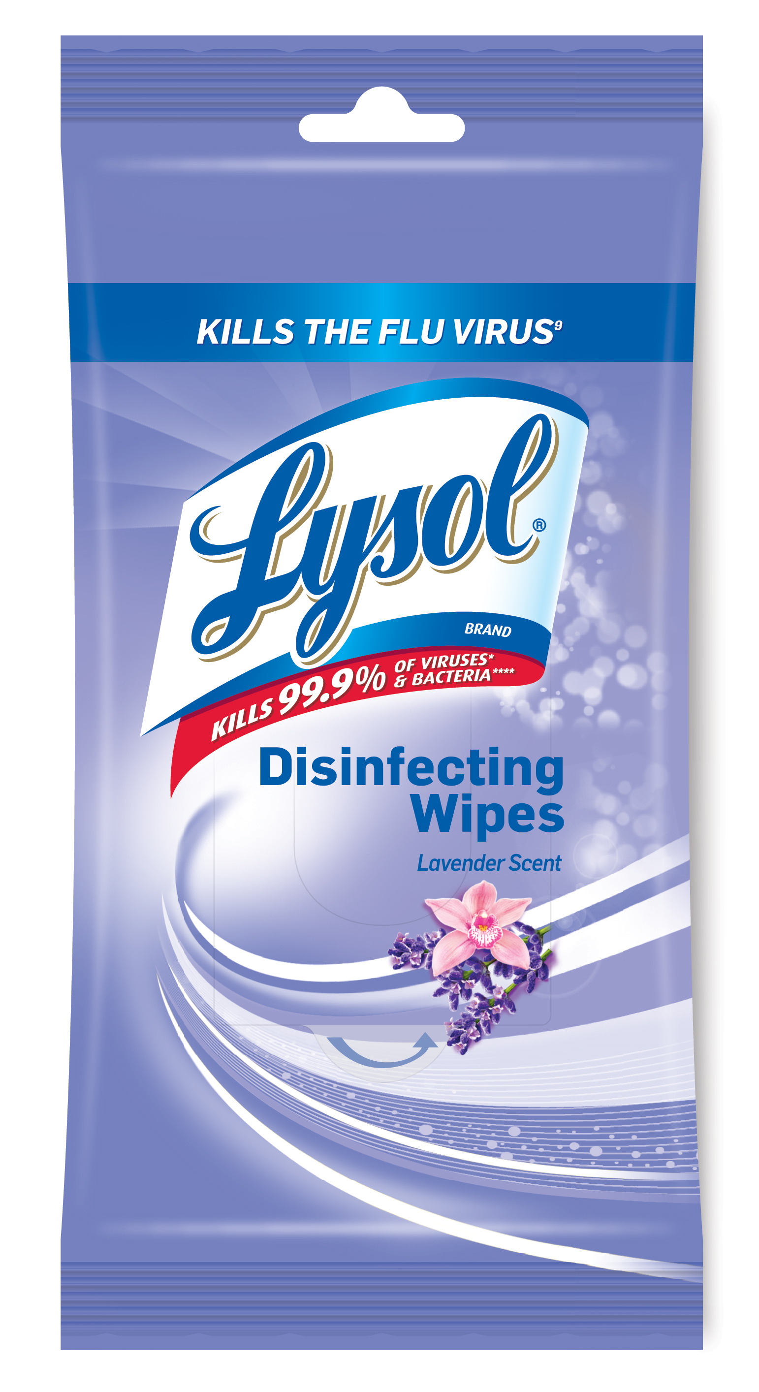 LYSOL Disinfecting Wipes Packet  Lavender Discontinued