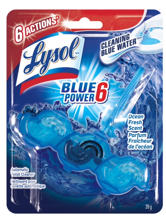 LYSOL® Automatic Toilet Cleaner Power & Blue 6 - Atlantic Fresh (Canada)