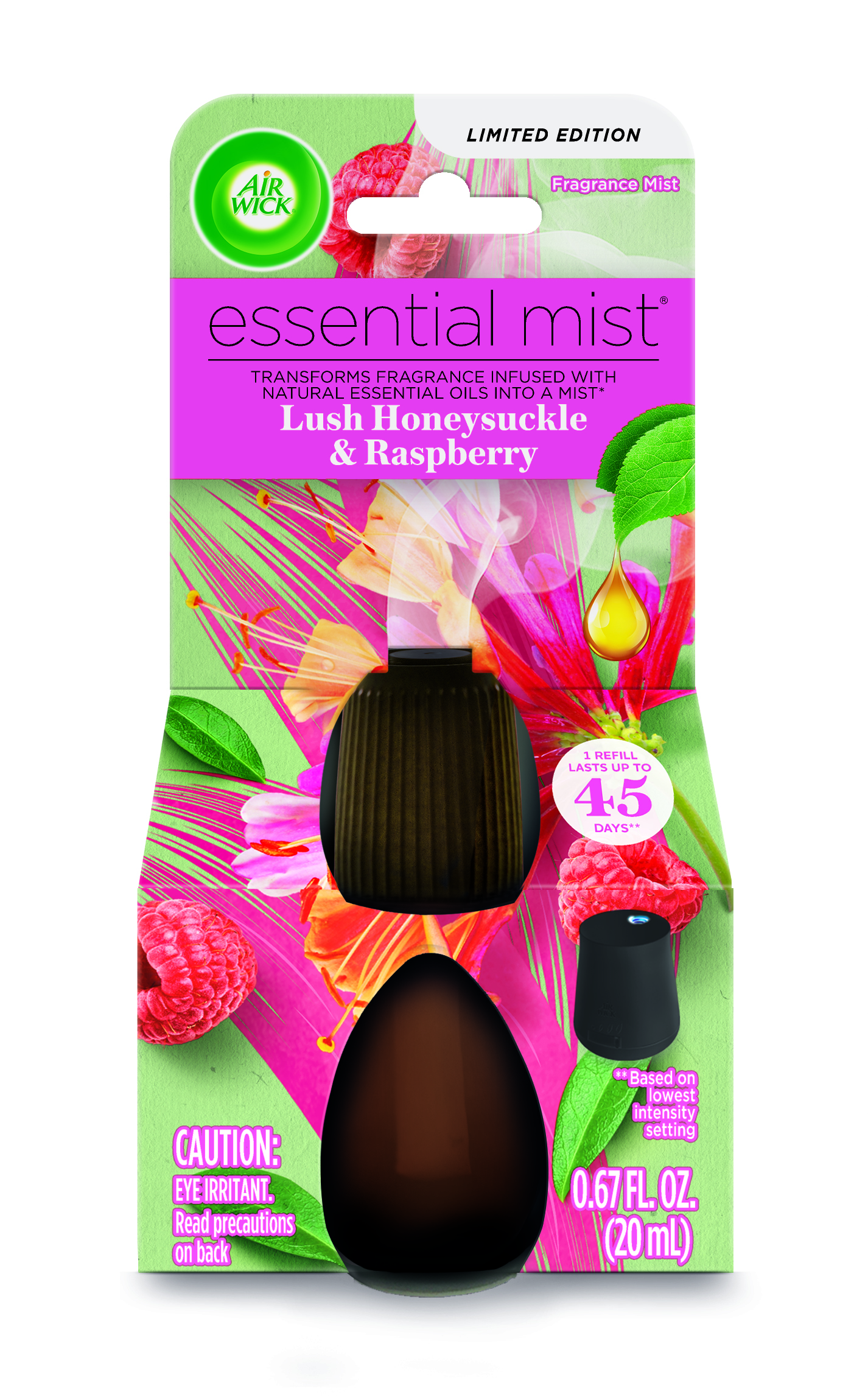 AIR WICK® Essential Mist - Lush Honeysuckle & Raspberry (Discontinued)