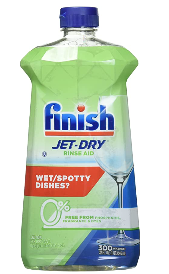 Finish Jet-Dry Rinse Aid, Power & Free, Dish Detergent