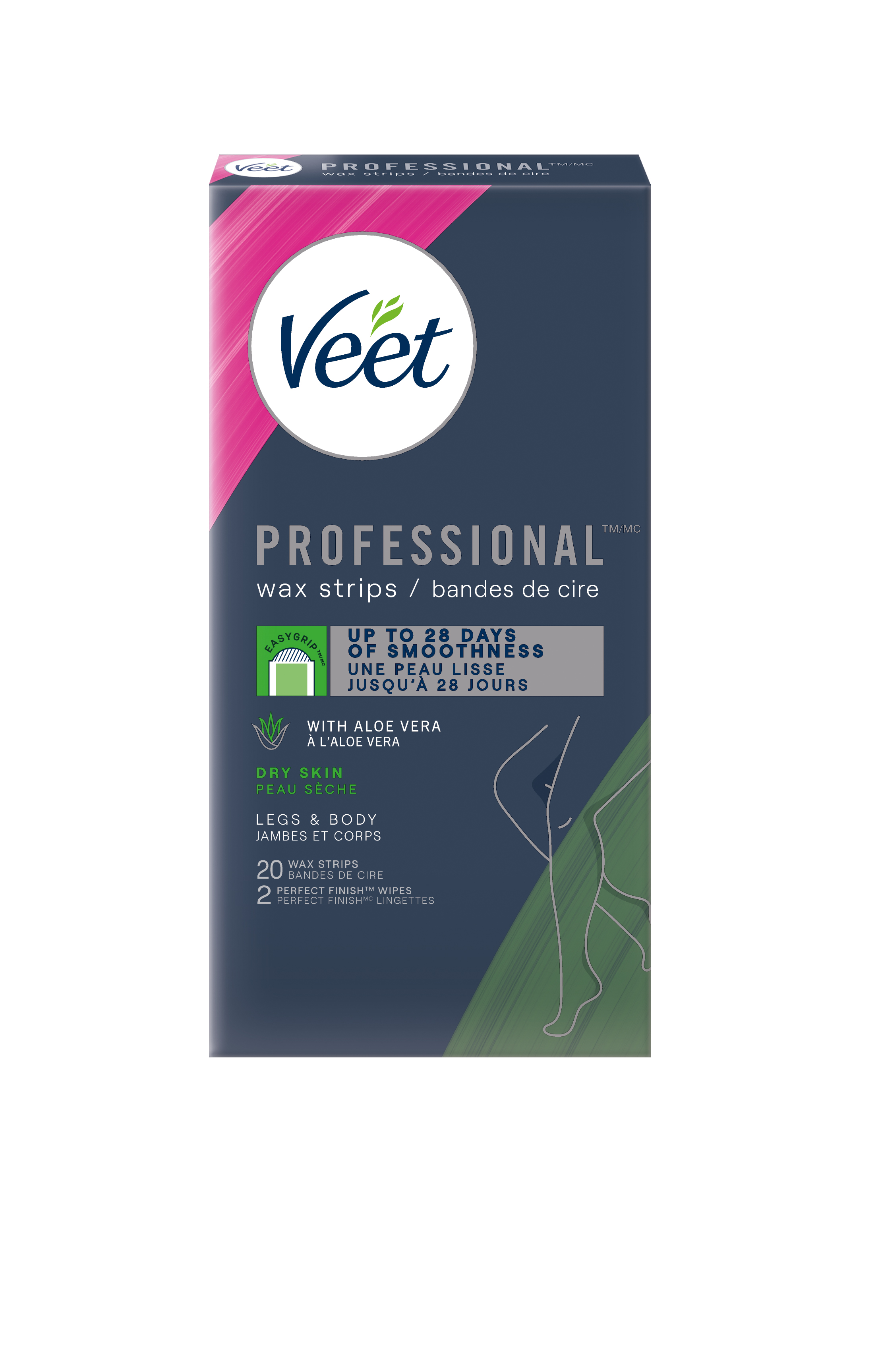 VEET® Professional™ Wax Strips Dry Skin - Legs & Body (Canada)