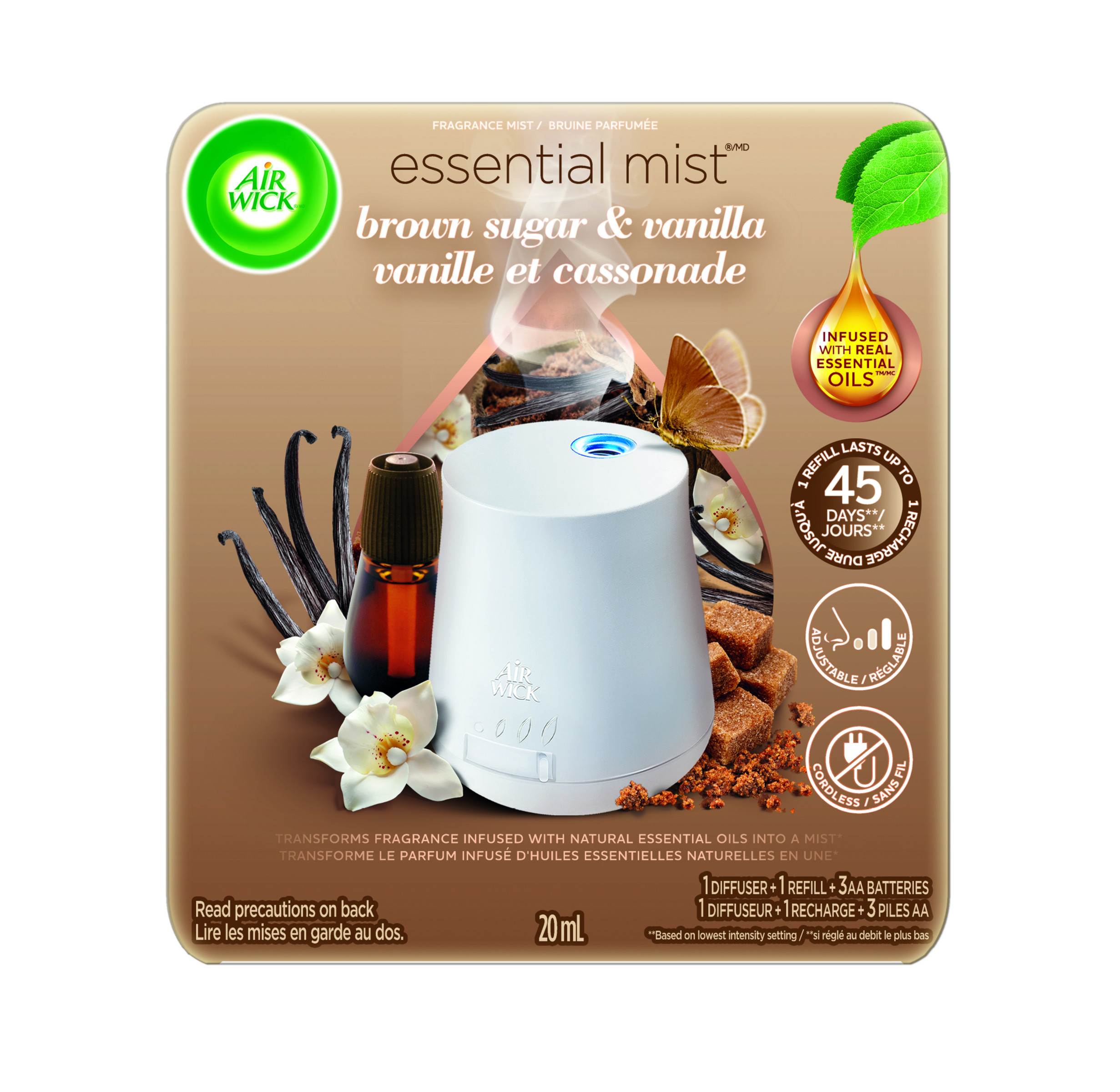 Airwick - Diffuseur essential mist fleur de vanille