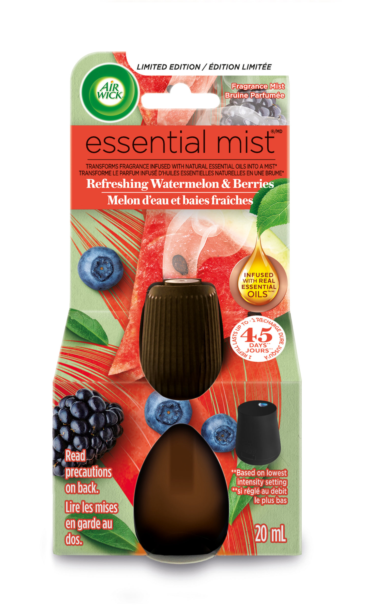 Air Freshener Diffuser Air Wick Active Raspberry and Lime